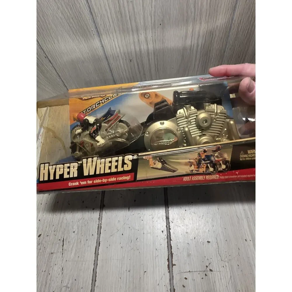 Vintage Hot Wheels Hyper Wheels Dual Motorcycle Launcher And 2 Motorcycles New